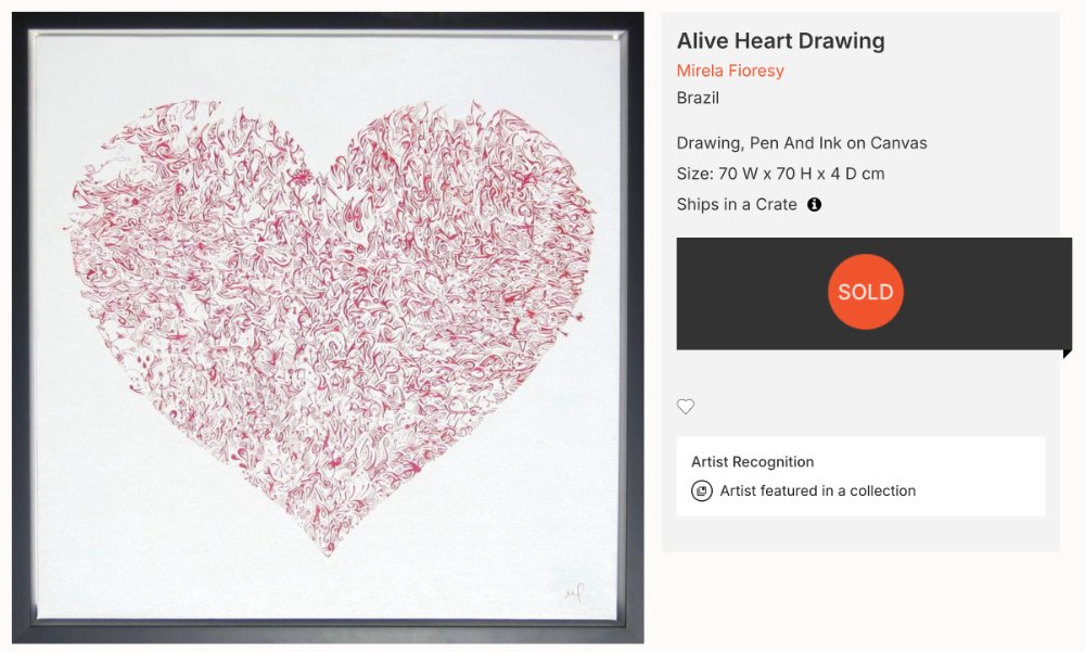 Alive Heart Painting In a Curated Collection on Saatchi Art