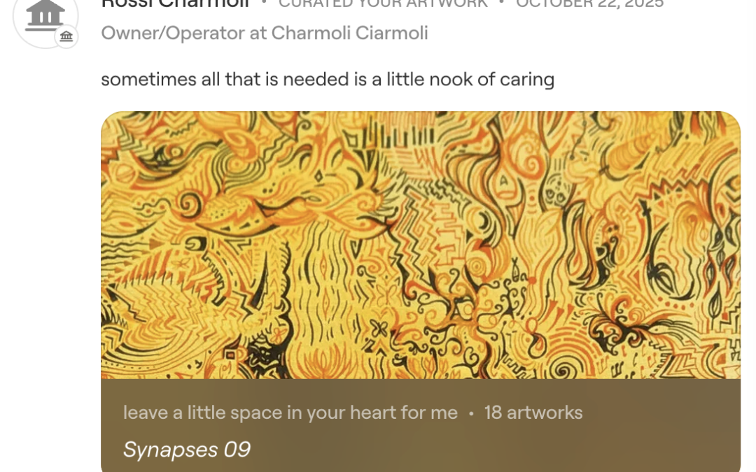 ‘Synapses 09’ in the Curated Collection by Rossi Charmoli, Charmoli Ciarmoli