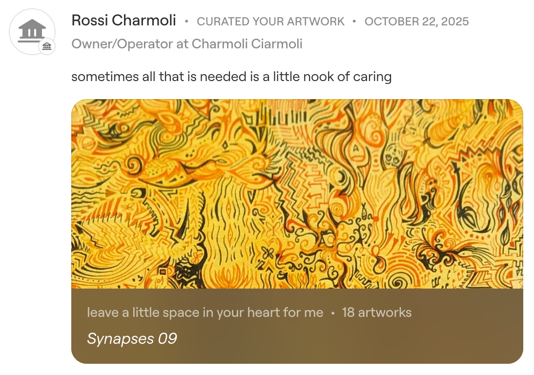 ‘Synapses 09’ in the Curated Collection by Rossi Charmoli, Charmoli Ciarmoli