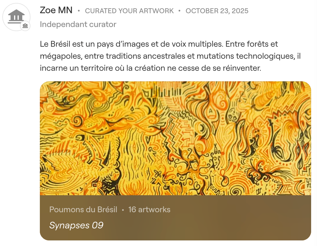 ‘Synapses 09’ in the Curated Collection by Zoe MN, Independent Curator, Paris, France