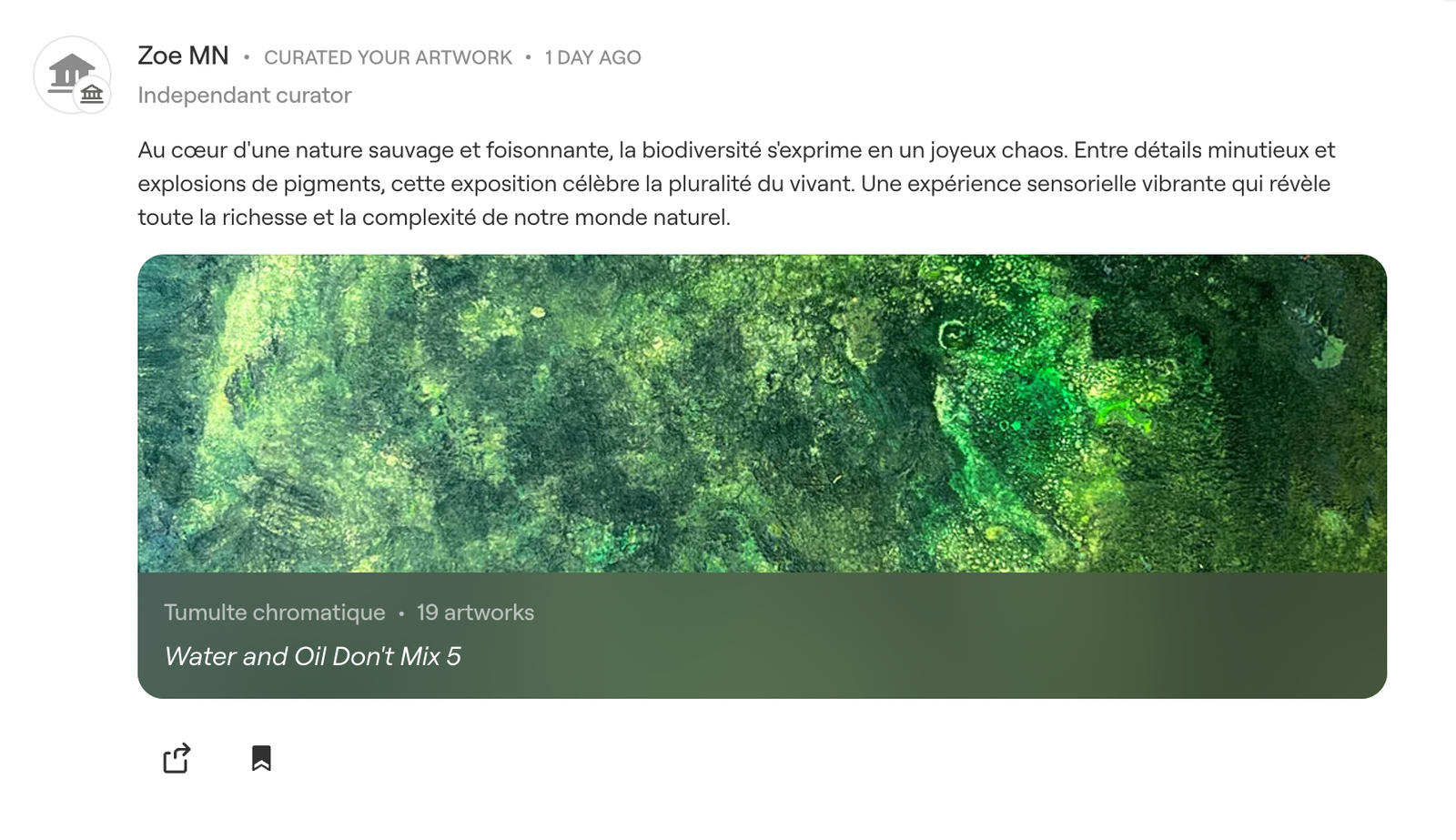 ‘Water and Oil Don’t Mix 5’ in a Curated Collection by Zoe MN