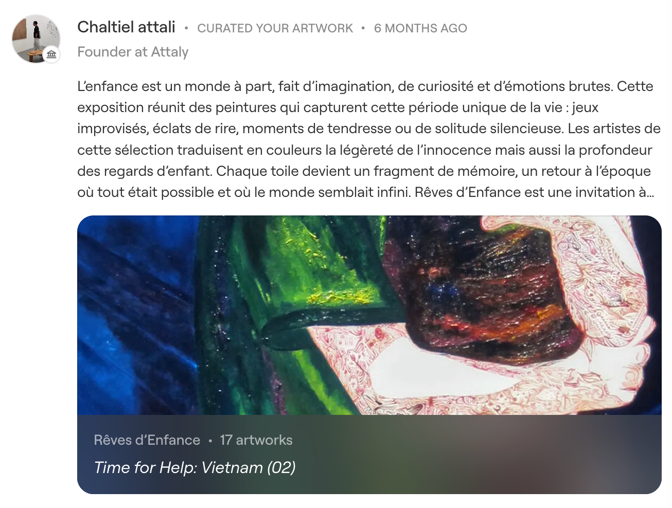 ‘Time for Help 2’ in Rêves d’Enfance Collection by Chaltiel Attali, Attaly, France